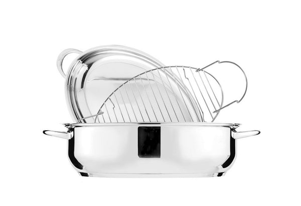 Platinum Oval Roaster with Rack